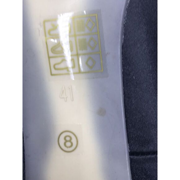 Missguided Black Satin Stiletto Heels Pumps Size 8 - Picture 9 of 10